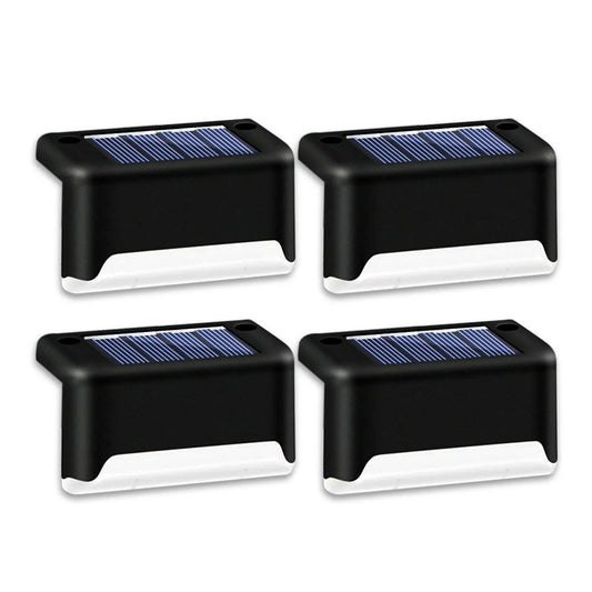 4 Solar LED Bright Deck Lights Outdoor Garden Patio Railing Decks Path Lighting Outdoor Garden Light Deck Lamp Solar