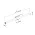 41-Inch Brushed Nickel LED Vanity Lights Modern for Wall Lighting - 41inch 24W - Wall Lights