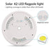 42 LED Solar Lights with Adjustable Brightness and IP55 Waterproof White 12V Hanging Light