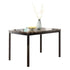 5-Piece Black Dining Table Set with Marble Style Top - Table and chair set - Dining Table