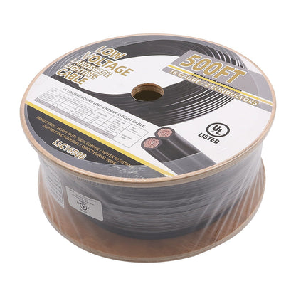 500ft ULECC 16AWG/2C Burial Electrical Wire Outdoor for Landscape Lighting - Accessory