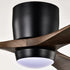 52’’ Ceiling Fan with Light for Bedroom 3 Blades Remote Control Matte Black Ceiling Fan