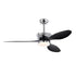 52’’ ABS Blades Ceiling Fan With Lights And DC Remote DC Motor Modern Ceiling Fan With 3 ABS Fan Blades & 2 Down Rods