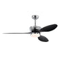 52’’ ABS Blades Ceiling Fan With Lights And DC Remote DC Motor Modern Ceiling Fan With 3 ABS Fan Blades & 2 Down Rods