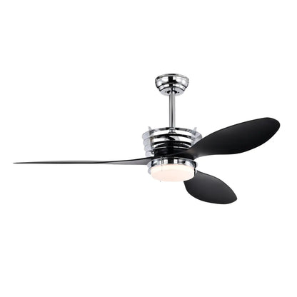 52’’ ABS Blades Ceiling Fan With Lights And DC Remote DC Motor Modern Ceiling Fan With 3 ABS Fan Blades & 2 Down Rods