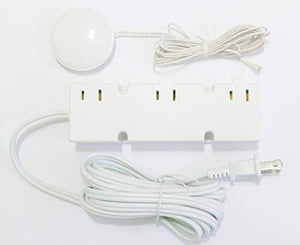 HC Lighting - 3 Level Touch Dimmer with 3 plug in receptacles 200 Watt Maximum 120 Volt Input (White)