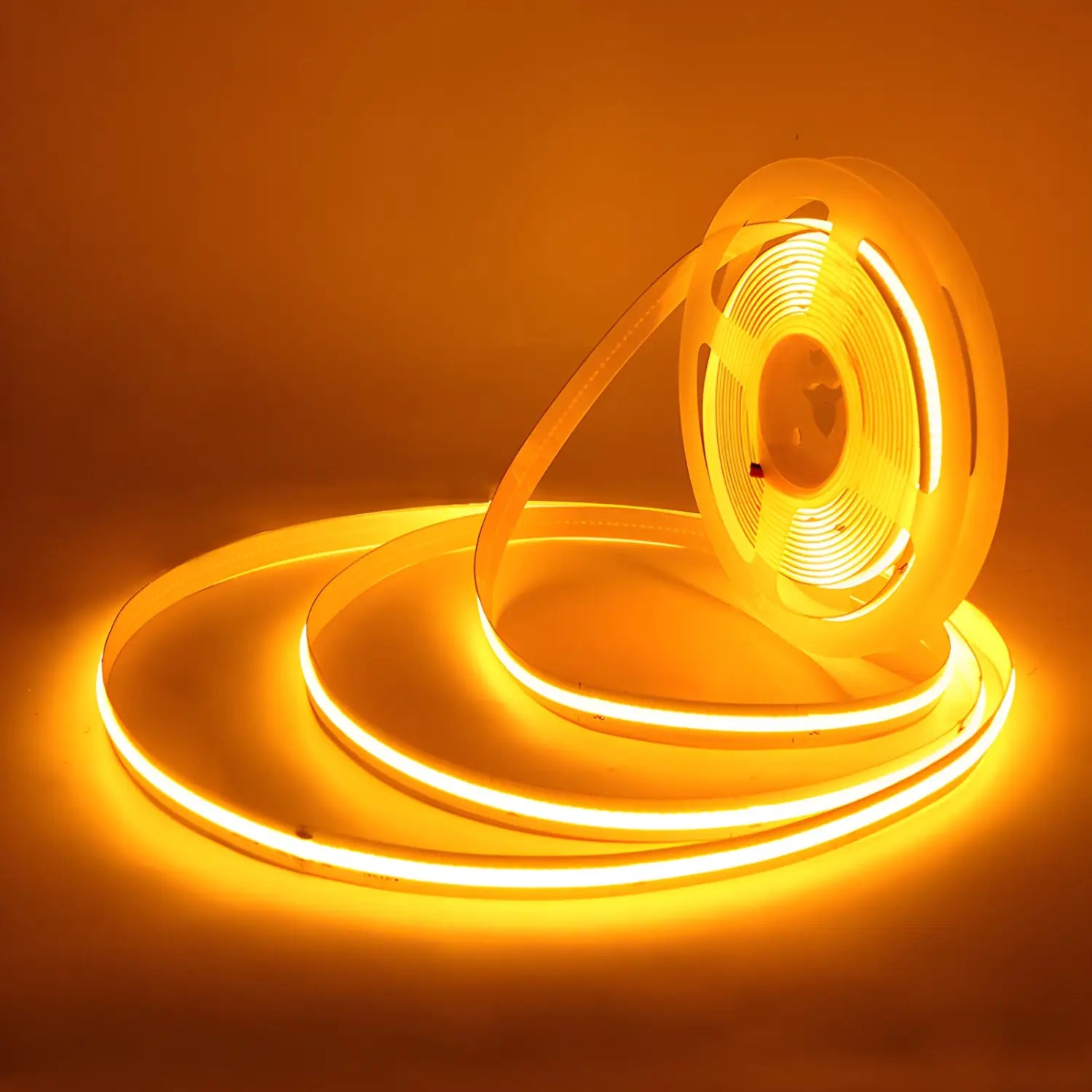 5V Low Voltage 12V COB LED Flexible Strip Light for Trough Lines - Yellow / 12V 5MM - Strip and Rope Light