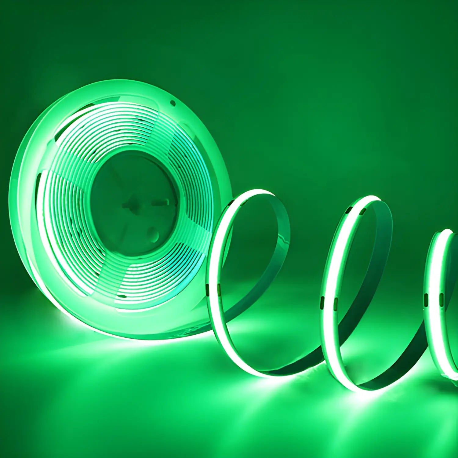 5V Low Voltage 12V COB LED Flexible Strip Light for Trough Lines - Green / 12V 5MM - Strip and Rope Light