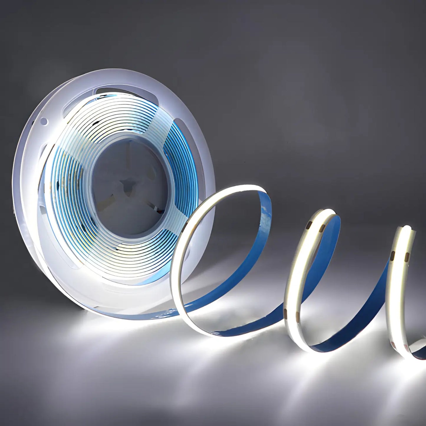 5V Low Voltage 12V COB LED Flexible Strip Light for Trough Lines - 6000K Cold White / 12V 5MM - Strip and Rope Light