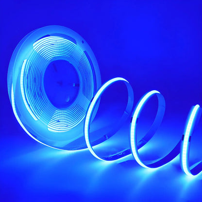 5V Low Voltage 12V COB LED Flexible Strip Light for Trough Lines - Blue / 12V 5MM - Strip and Rope Light