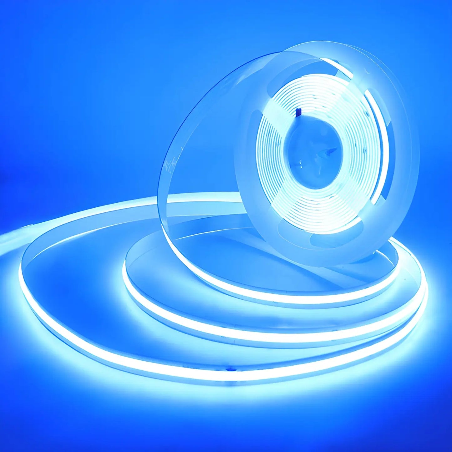5V Low Voltage 12V COB LED Flexible Strip Light for Trough Lines - Ice Blue / 12V 5MM - Strip and Rope Light