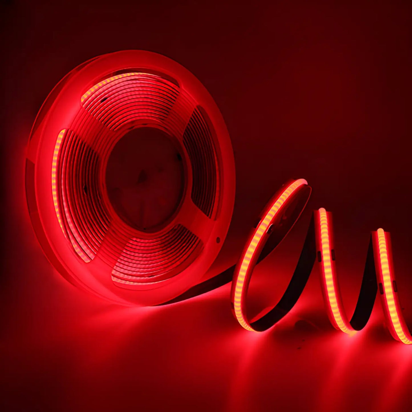 5V Low Voltage 12V COB LED Flexible Strip Light for Trough Lines - Red / 12V 5MM - Strip and Rope Light