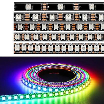 5V Magic LED Strip Lights – Waterproof & Single-Point Control - Black / 30 lights / Epoxy - Strip light