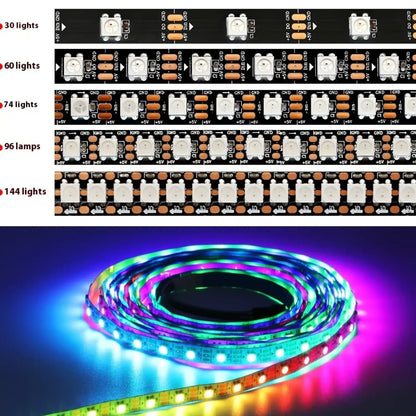 5V Magic LED Strip Lights – Waterproof & Single-Point Control - Strip light