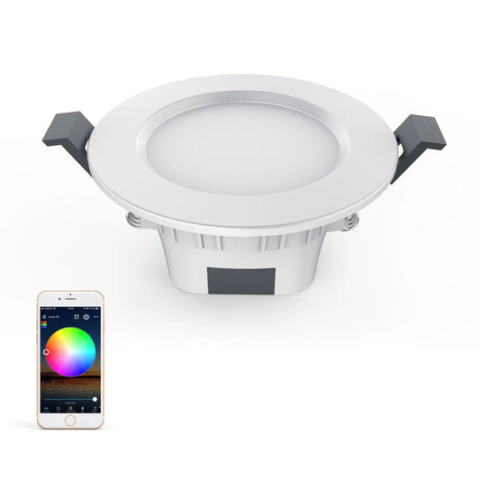 5W Indoor Smart Recessed Light Bluetooth Control Adjustable Brightness White Ceiling Light