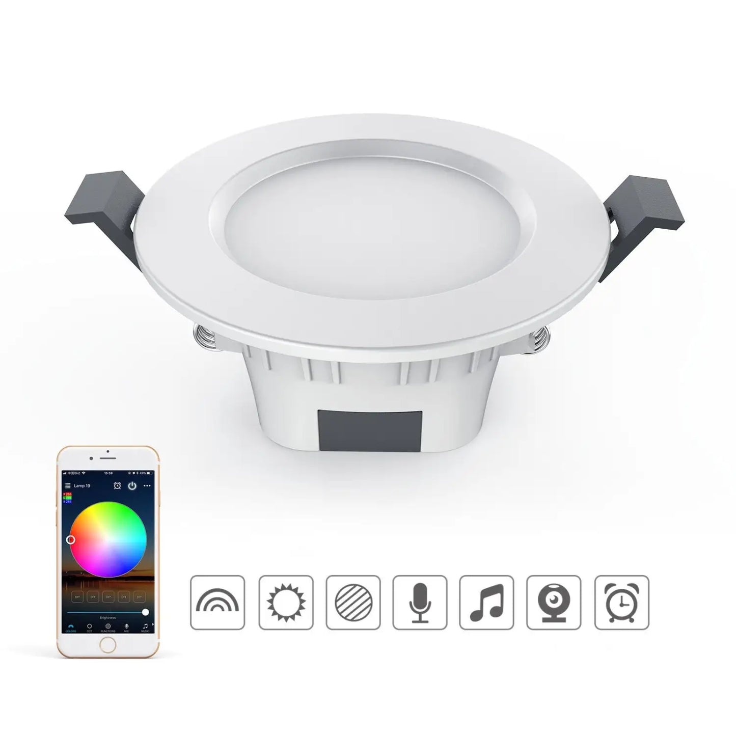 5W Indoor Lighting Smart Bluetooth Ceiling Light White 12V Hanging Light