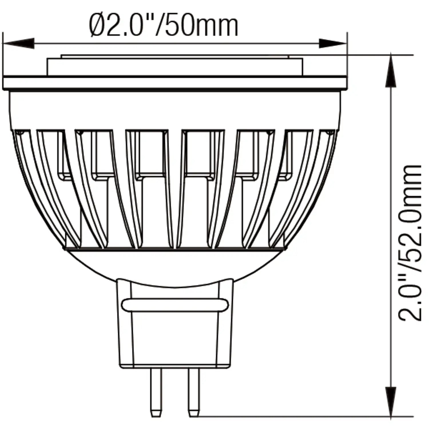 5W Outdoor Light Bulb LED – 35W Halogen Replacement with Adjustable Color - 27/30/40/50/60k 45D 12V Brown - MR16 Light