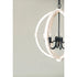 6-Light Wood Chandelier with Adjustable Chain for Kitchen & Entry - White - Hanging Light