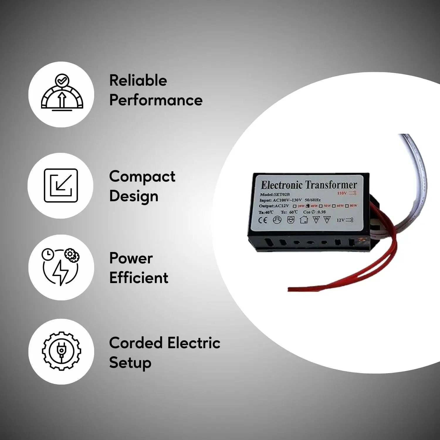 60W Electronic Halogen Transformer - Transformer