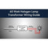 60W Halogen Electronic Potted Current Transformer - 120 Volts / 12 Volts / 60 Watts - Transformer
