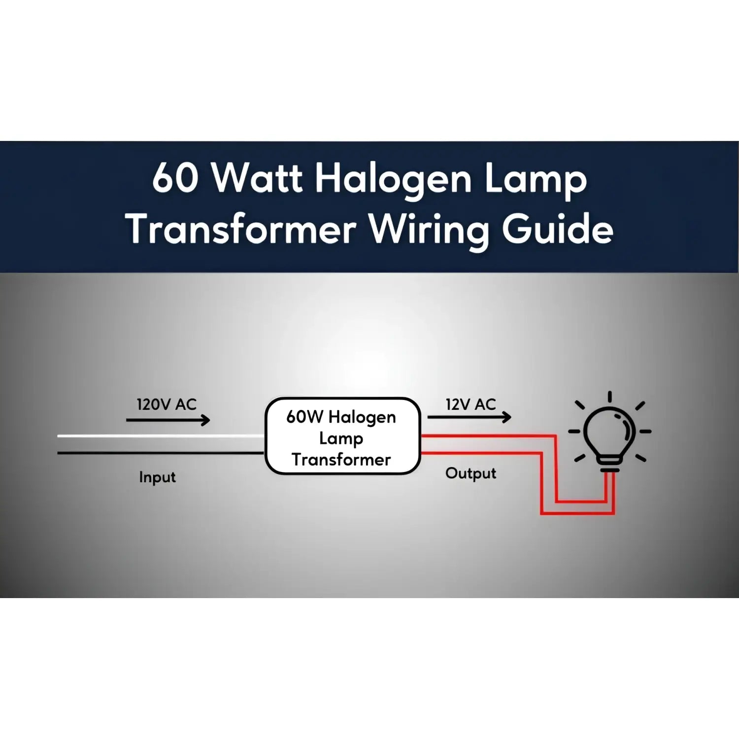 60W Halogen Electronic Potted Current Transformer - 120 Volts / 12 Volts / 60 Watts - Transformer