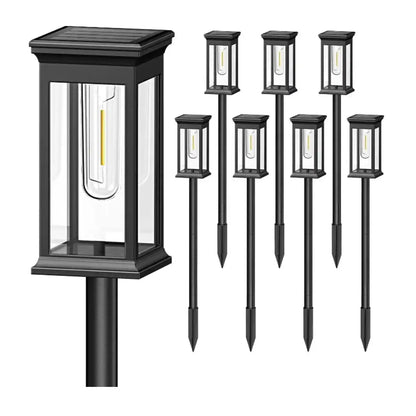 6Pack Solar Powered Stake Light Outdoor Decorative Landscape Lamp IP65 Waterproof Auto On Off Outdoor Light For Pathway