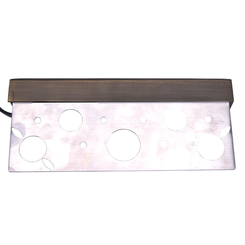 7’’ 12V Brass Waterproof Hardscape Paver Landscape Light with Replaceable LED - hardscape lights