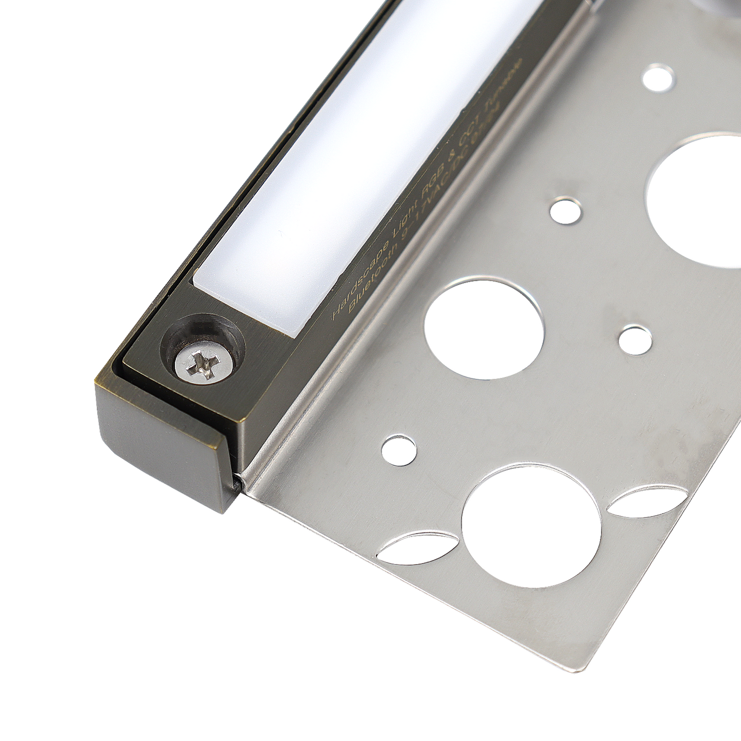 7’’ 12V Brass Waterproof Hardscape Paver Landscape Light with Replaceable LED - hardscape lights