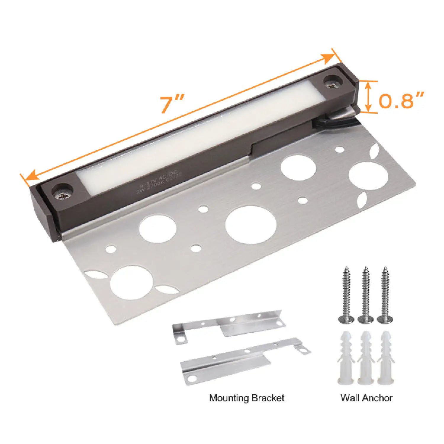 7’’ 12V Brass Waterproof Landscape Light with Replaceable LED