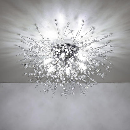 Satellite Fireworks Crystal Chandelier Modern Recessed Light