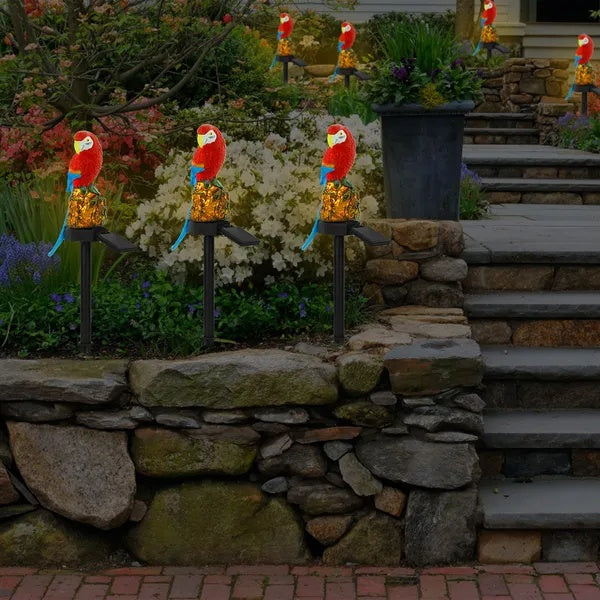 Solar Garden Light Outdoor – IP65 Waterproof Parrot Decor with Auto On/Off