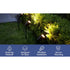 8-Inch Lawn Stakes with Side Wireway | 1/2 NPT Thread (Pack of 2) - Spike Mount