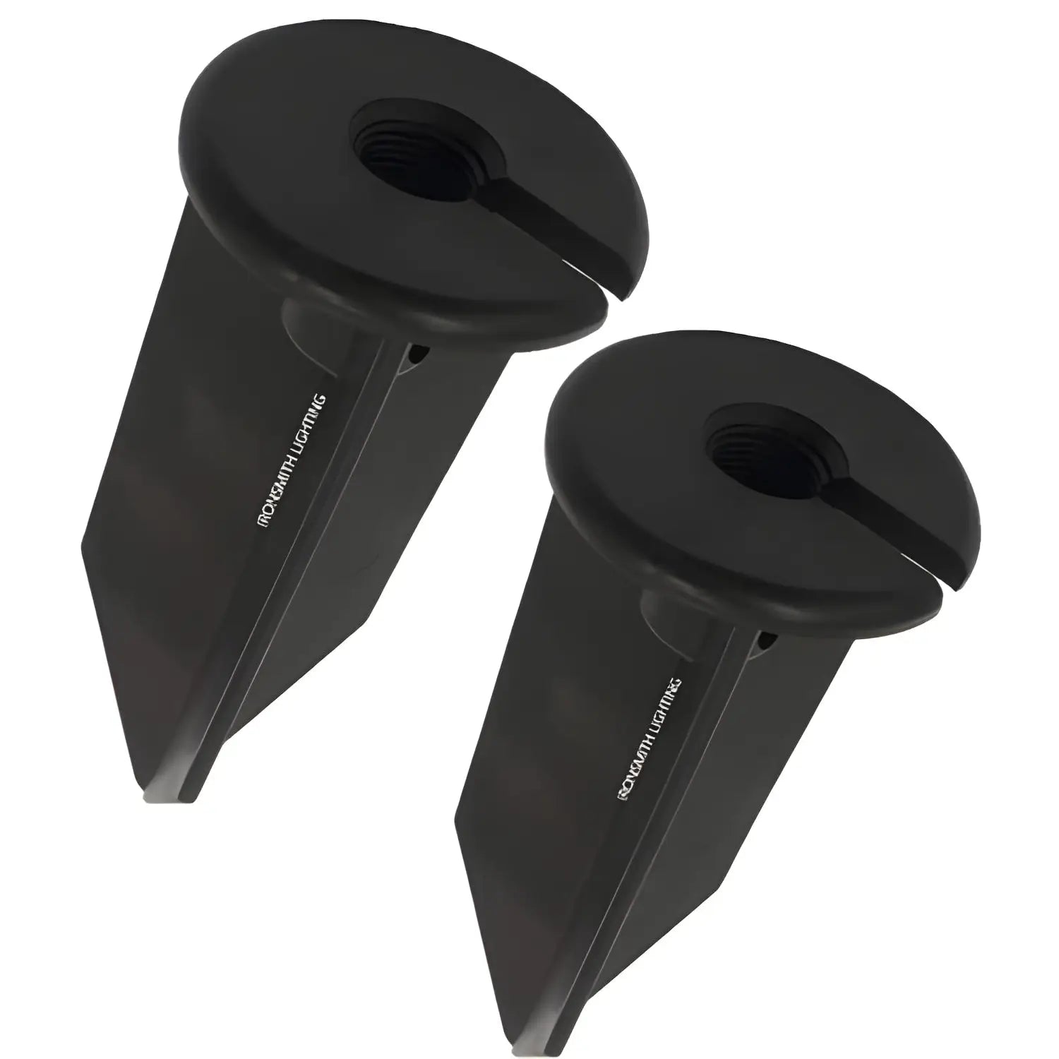 8-Inch Lawn Stakes with Side Wireway | 1/2 NPT Thread (Pack of 2) - Spike Mount