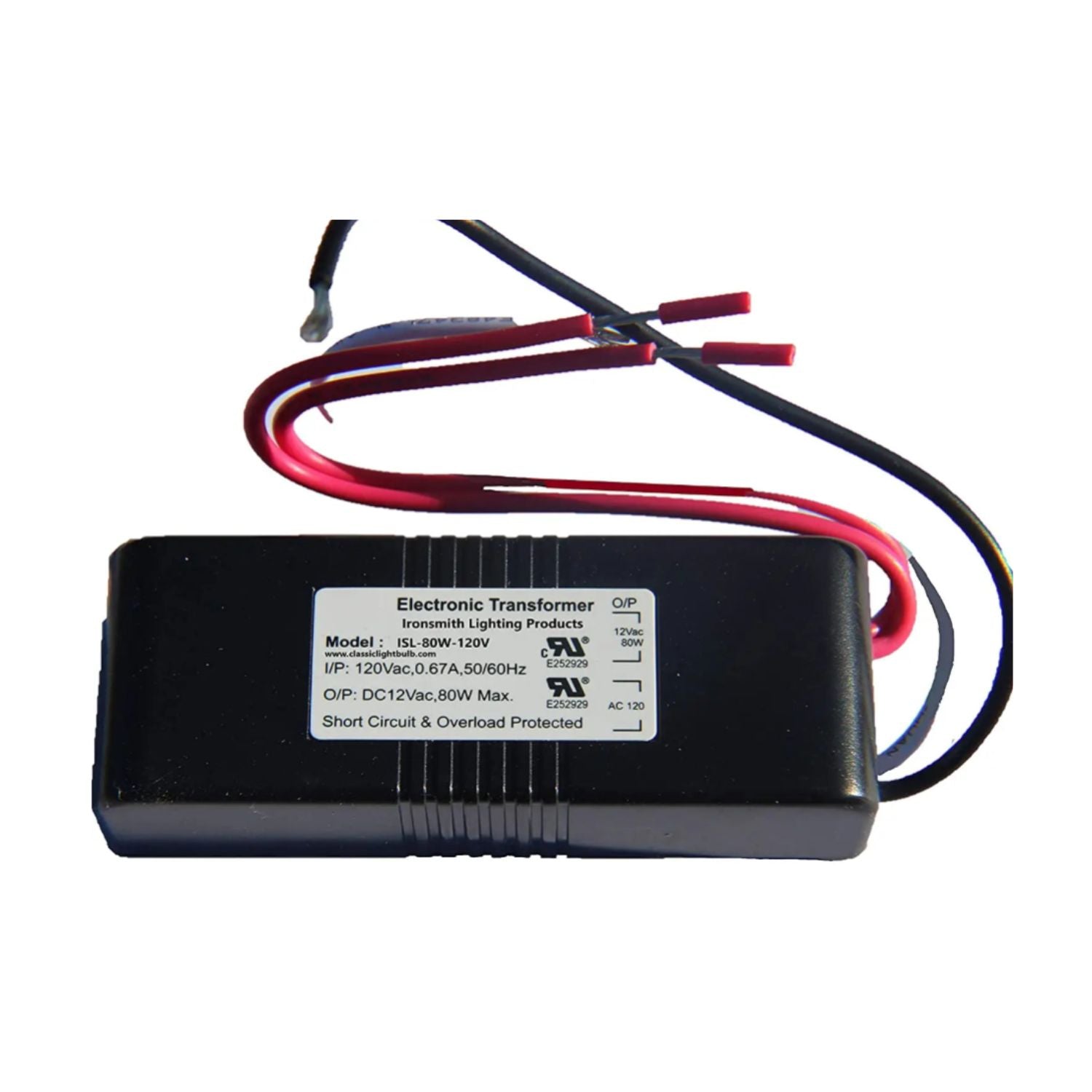 80W Halogen Electronic Transformer - 120 Volts / 12 Volts / 80 Watts Max - Transformer