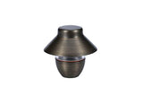 Mushroom Style Path Light Top | Solid Brass Construction | Interchangeable with Threaded Pipe Stems
