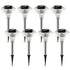 8Packs Solar Garden Lights Outdoor IP44 Waterproof Solar Pathway Lights Color Changing Landscape Lamps - 8pcs - 12V