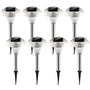 8Packs Solar Garden Lights Outdoor IP44 Waterproof Solar Pathway Lights Color Changing Landscape Lamps - 8pcs - 12V