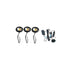 9’’ 12V Puck LED Light Set with 3000K Warm White Touch Dimmer and 150W Plug-In Driver - Black - Undercabinet Light
