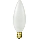 HC Lighting - E12 Candelabra Base 25 Watt Frosted Torpedo Tip 130 Volt Decorative Chandelier Light Bulb (25 Pack) (25 Watt)