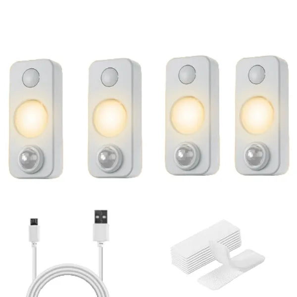 High-Quality Rechargeable Wall Lights With Motion Sensor 4-Pack