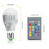 9W LED Remote Control Bulb with E27 RGB Lamp for Decor Lighting - 1 PC White - LED bulb