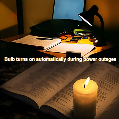9W R70 LED Fast Charging Bulb for Outdoor Light with Built-in Battery - White - Portable LED Bulb