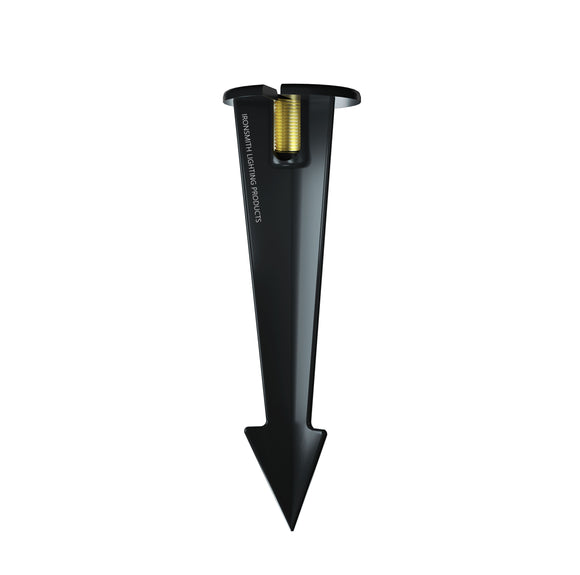 9-Inch In-Ground Stake with Solid Brass 1/2