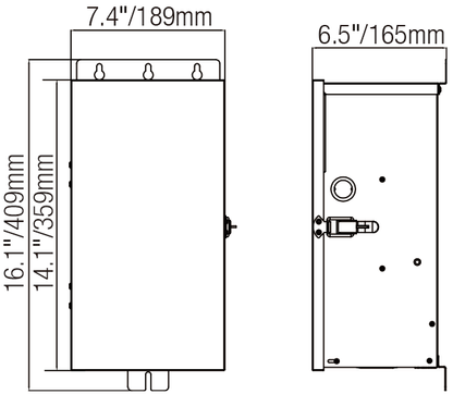 600W Stainless Steel Landscape Transformer with Multi Tap Output