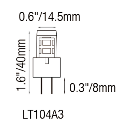 LED Lights for Outdoor Fixtures Ceramic 2W Bulb – 20W Halogen Replacement