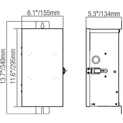 150W Stainless Steel Outdoor Transformer for Lights with Timer and Photocell