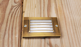 Antique Bronze 2 Watt LED Step Light - Brass Construction, Low Voltage, Easy Installation