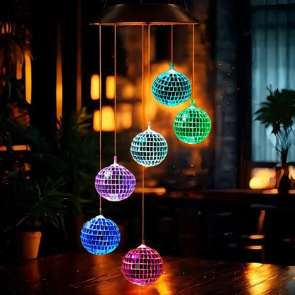 Color Changing Solar Wind Chimes – LED Hanging Light for Garden, Patio, and Yard Decor