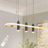 Javeriah 4 Light Black Gold Dimmable LED Pendant Light No Bulb Black Gold 12V Hanging Light