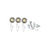 Aluminum Undercabinet Puck Lights 3-Pack 9.9W 12V 3000K with Dimmer & Plug Driver - Undercabinet Light